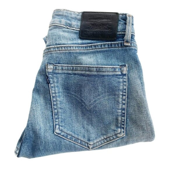 Levi's Selvedge Black Label Big E High Rise Skinny Jeans Pocket Detail - Picture 1 of 12